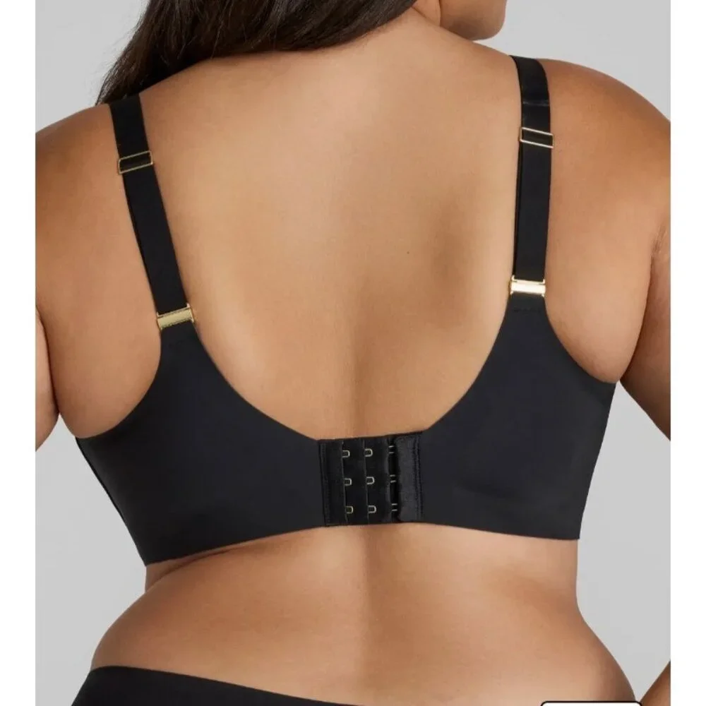 Honeylove 34DDD Wireless Bra Black Sculpting Lift Seamless Support Shapewear